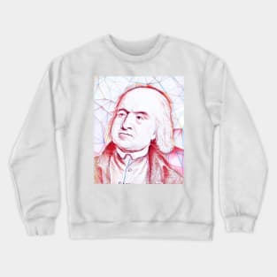 Jeremy Bentham Portrait | Jeremy Bentham Artwork | Line Art Crewneck Sweatshirt